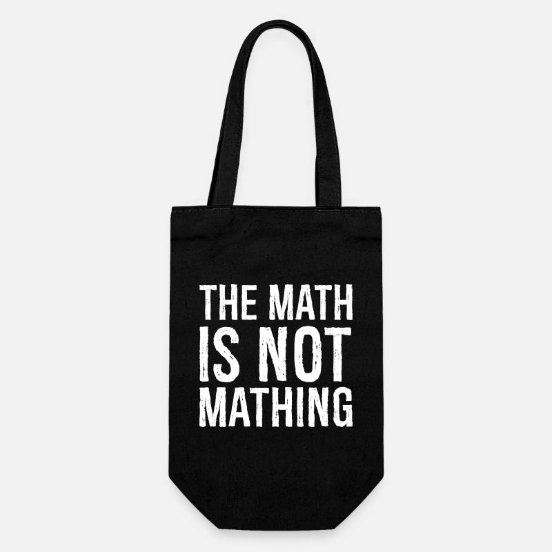 the math is not mathing - Gift Bag for Bottles - black
