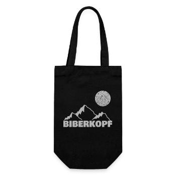 Klettern Biberkopf - Geschenkbeutel für Flaschen - Schwarz - Vorne