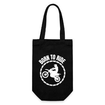 Né pour rouler en motocross - Sac à bouteille - noir - Devant