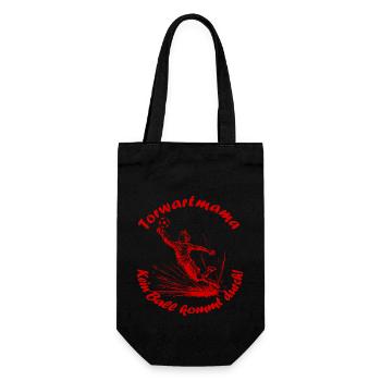 Towart Mama rot - Geschenkbeutel für Flaschen - Schwarz - Vorne