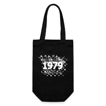 Retro 1979 - Geschenkbeutel für Flaschen - Schwarz - Vorne