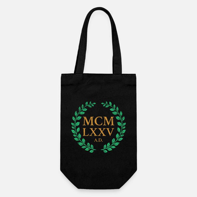 MCMLXXV - 1975 - Geschenkbeutel für Flaschen - Schwarz