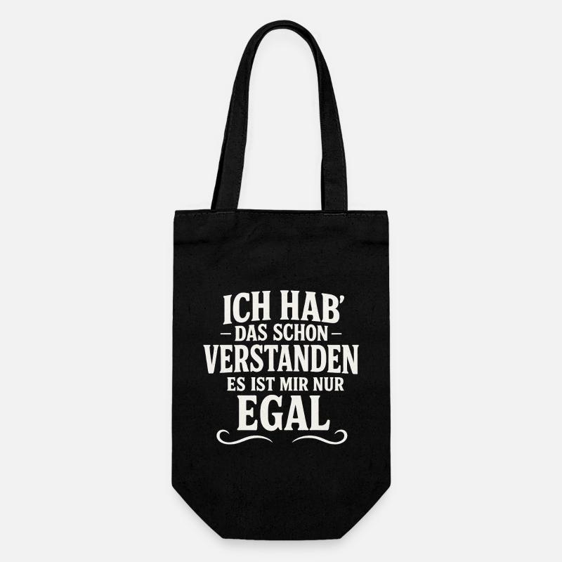 Cheeky sarcastic sayings - Gift Bag for Bottles - black