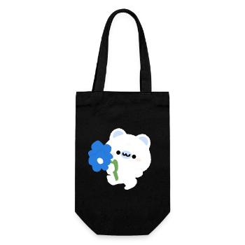 Romantic Polar Bear - Gift Bag for Bottles - black - Front
