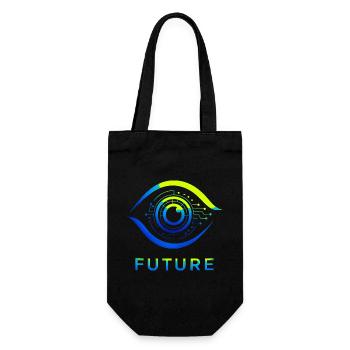 Conception futuriste de la technologie du cercle - Sac à bouteille - noir - Devant