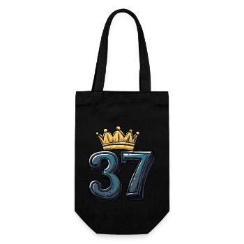 37 Nombre Couronne - Sac à bouteille - noir - Devant