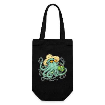 Octopus Beach Coconut Été - Sac à bouteille - noir - Devant