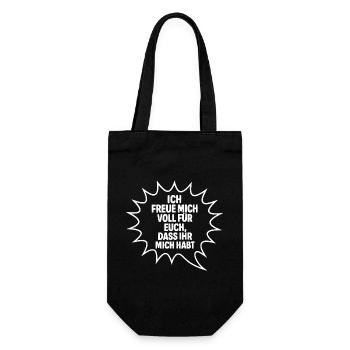 Je suis vraiment content pour toi que tu m’aies - Sac à bouteille - noir - Devant