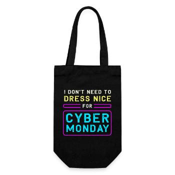 Cyber Monday shopping spree - Gift Bag for Bottles - black - Front