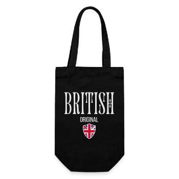 Original UK, I love UK - Gift Bag for Bottles - black - Front