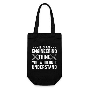 Mechanical Engineering Mechanical Engineer - Gift Bag for Bottles - black - Front