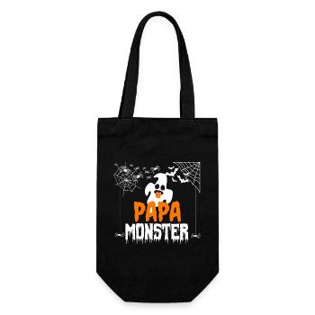 Drôle Daddy Monster Tenue d’Halloween avec fantôme - Sac à bouteille - noir - Devant