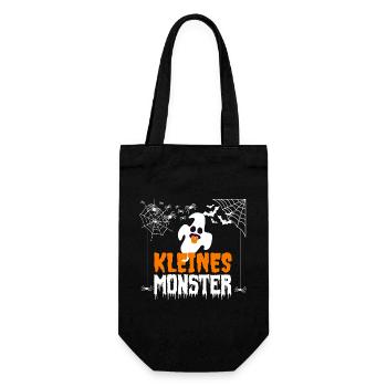 Kleines Monster lustiges Halloween Kostüm T-Shirt - Geschenkbeutel für Flaschen - Schwarz - Vorne