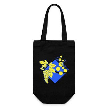 Logo revisited the Marne - Gift Bag for Bottles - black - Front