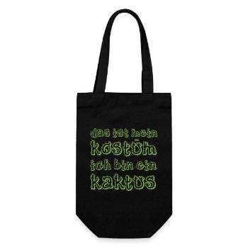 This is my costume, I'm a cactus carnival - Gift Bag for Bottles - black - Front