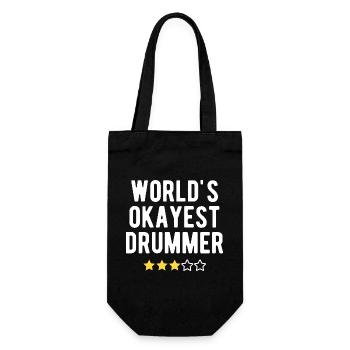 Le batteur le plus correct, le sarcasme du monde : humour 3 étoiles - Sac à bouteille - noir - Devant