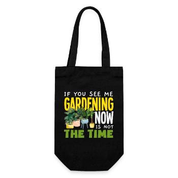 Garten- Und Pflanzenliebhaber Geschenke - Geschenkbeutel für Flaschen - Schwarz - Vorne