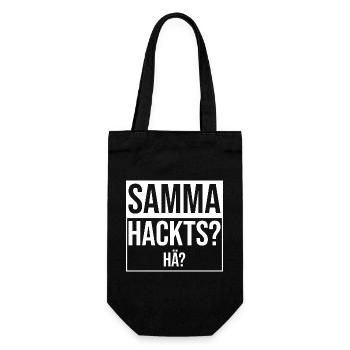 samma hacks hä - Sac à bouteille - noir - Devant