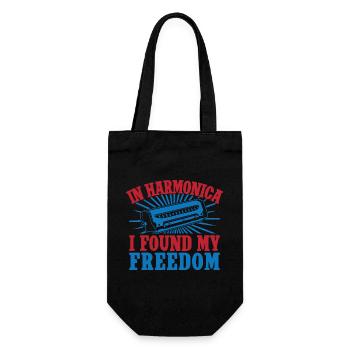 Harmonica drôle qui a trouvé mon harmonica de liberté - Sac à bouteille - noir - Devant
