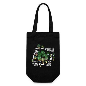 Garden & Plant Lovers Gifts - Gift Bag for Bottles - black - Front
