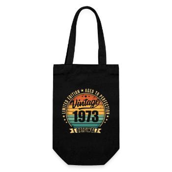 Vintage 1973 Anniversary Limited Edition 1973 - Gift Bag for Bottles - black - Front