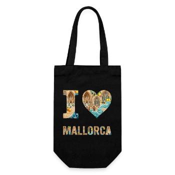 Mallorca – Mediterranean Architecture - Gift Bag for Bottles - black - Front
