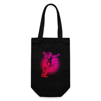 Ein Motiv nur für Handball fuer Frauen - Geschenkbeutel für Flaschen - Schwarz - Vorne