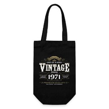 55e anniversaire millésime janvier 1971 - Sac à bouteille - noir - Devant