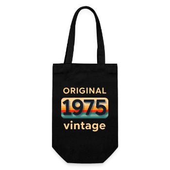 Original 1975 - Geschenkbeutel für Flaschen - Schwarz - Vorne
