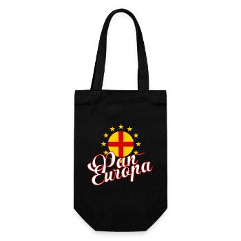Pan-Europa Retro Script - Gift Bag for Bottles - black - Front