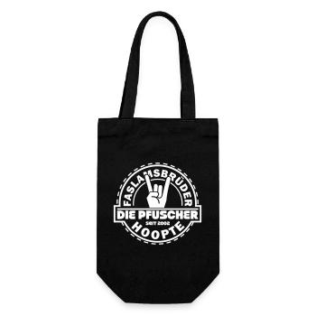 Pfuscherlogo - Geschenkbeutel für Flaschen - Schwarz - Vorne