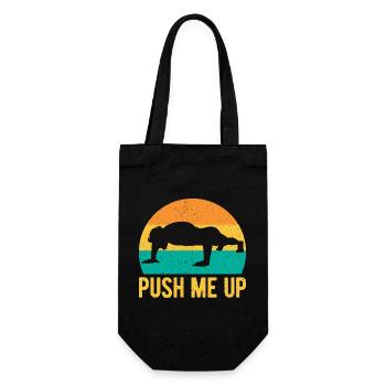 Les passionnés de fitness me poussent vers le haut gymnase de calistnique - Sac à bouteille - noir - Devant