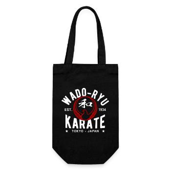 Wado-Ryu Karate, gegründet 1934, Tokio, Japan - Geschenkbeutel für Flaschen - Schwarz - Vorne