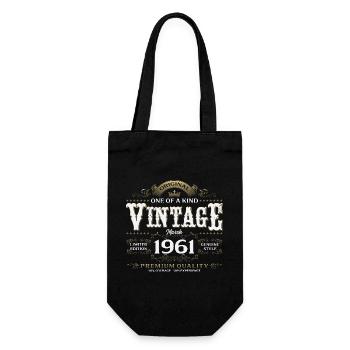 65e anniversaire cadeau de mari millésime mars 1961 - Sac à bouteille - noir - Devant