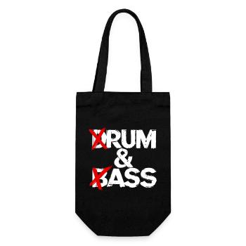 Drum & Bass / Rum & Ass Drummer Band Music - Gift Bag for Bottles - black - Front