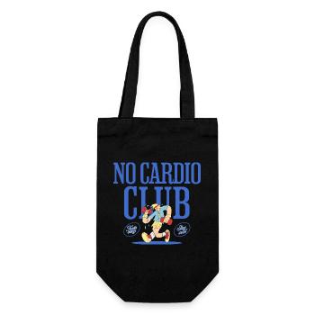 No Cardio Club – Gym Humor Design - Geschenkbeutel für Flaschen - Schwarz - Vorne
