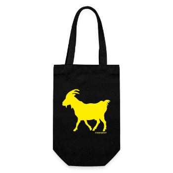 Goat GOAT scapegoat yellow - Gift Bag for Bottles - black - Front