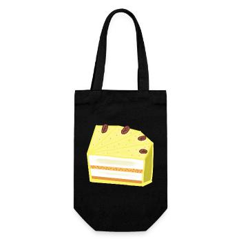 Torte Bäckerei Konditorei backen Bäcker - Geschenkbeutel für Flaschen - Schwarz - Vorne