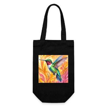 hummingbird - Gift Bag for Bottles - black - Front