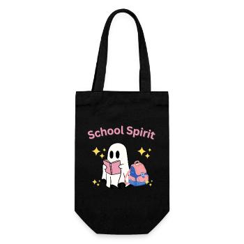 School Spirit Ghost Teacher Halloween - Gift Bag for Bottles - black - Front