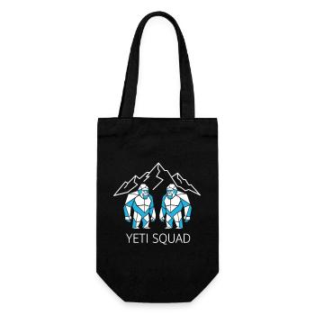 Escouade Yéti, Montagne Géométrique du Bigfoot - Sac à bouteille - noir - Devant