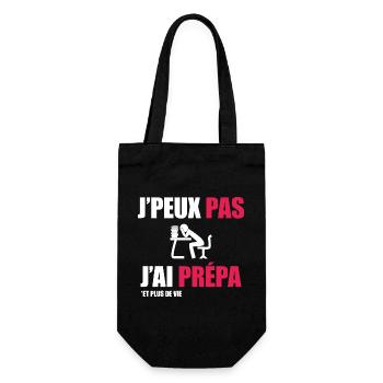 J'peux pas j'ai prépa - Sac à bouteille - noir - Devant