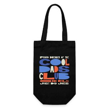 Cool Dads Club - Papa Vatertag Geschenk - Geschenkbeutel für Flaschen - Schwarz - Vorne