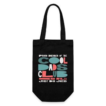 Cool Dads Club - Papa Vatertag Geschenk - Geschenkbeutel für Flaschen - Schwarz - Vorne