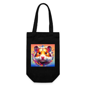 hamster - Gift Bag for Bottles - black - Front