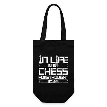 Échiquier des joueurs d’échecs - Sac à bouteille - noir - Devant