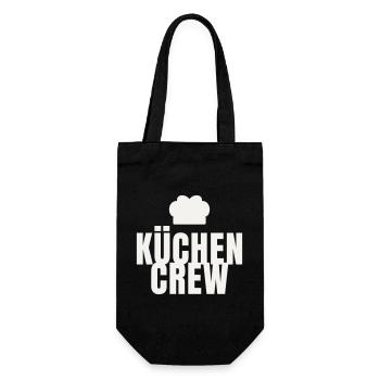 Kitchen Crew Chef Gastro Restaurant Chef's Hat - Gift Bag for Bottles - black - Front