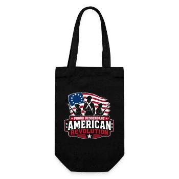 Fier descendant de la Révolution américaine - Sac à bouteille - noir - Devant