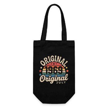 Original July 1969 Retro Vintage Birthday - Gift Bag for Bottles - black - Front