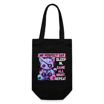 Pastel Goth Soft Goth Gaming Gamer - Geschenkbeutel für Flaschen - Schwarz - Vorne